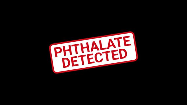 Phthalate Detected Animated Stamp