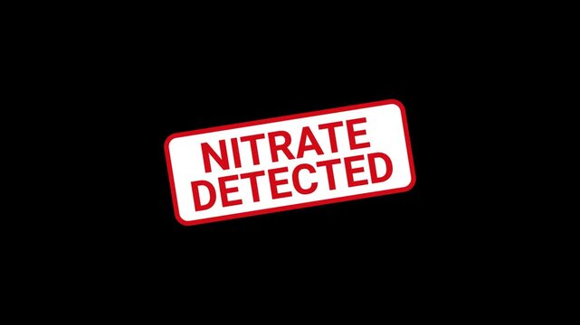 Nitrate Detected Animated Stamp