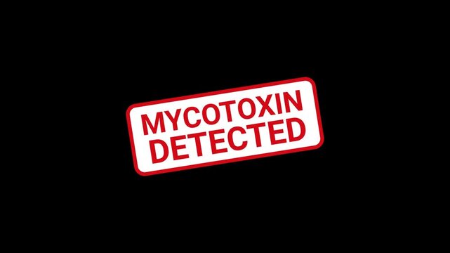 Mycotoxin Detected Animated Stamp