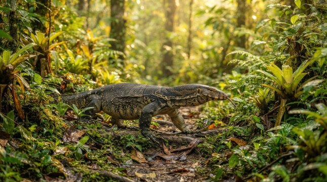 lizard on the ground