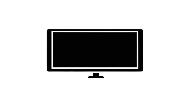 Modern flat screen television monitor.