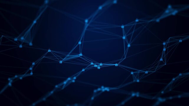 cybersecurity technology background concept internet network connection data protection.