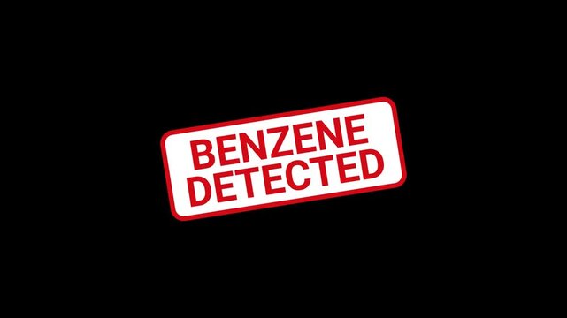 Benzene Detected Animated Stamp