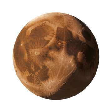 Mars Planet 3d Render Transparent Background