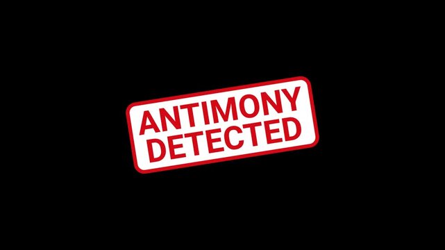 Antimony Detected Animated Stamp