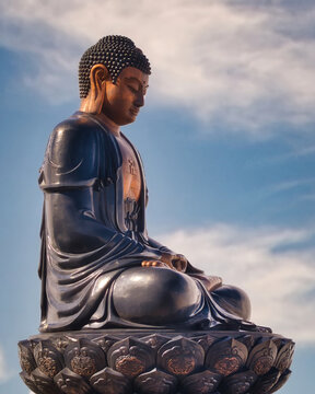 Amitabha Buddha at Fansipan, Sapa, Vietnam peaceful statues