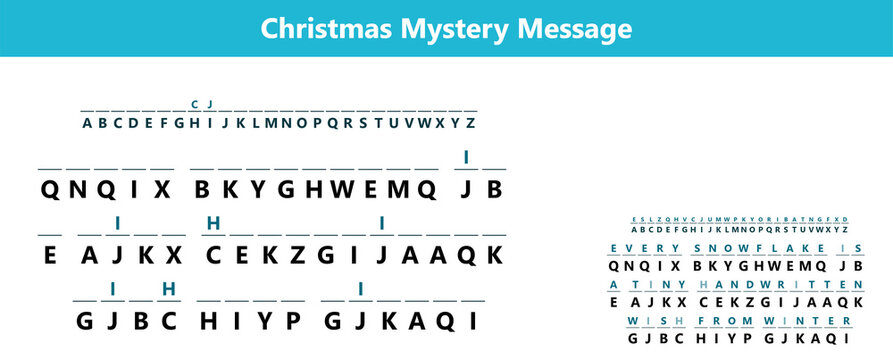 Holiday cryptogram game Christmas vocabulary code breaking activity template