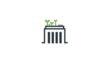 Brandenburg Gate with Green Plants. © jack