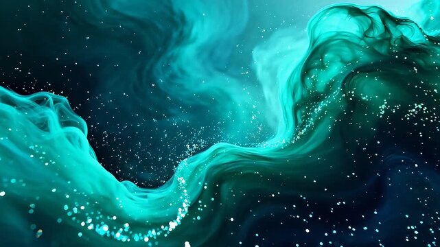 Abstract swirling cosmic nebula