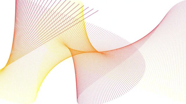 Abstract Warm Gradient Geometric Wave Animation