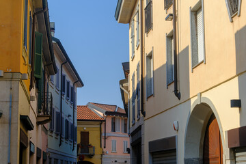 Fototapeta premium Historic buildings at Cernusco sul Naviglio, Milan, Italy