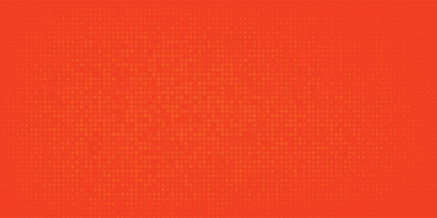 Fototapeta premium Abstract Bright Orange Halftone Dots Pattern Background