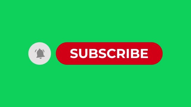 Modern Minimalist Subscribe Like Comment Animation Green Screen