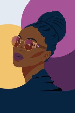Popart portrait of a woman