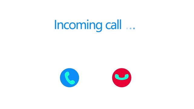 Incoming call screen interface with accept and decline buttons for mobile app ui mobile interface smartphone ui