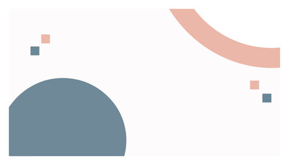 Abstract background with geometric shapes in minimalist pastel style © Anna