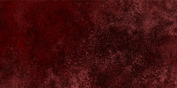 Moody red abstract grunge background featuring textured dark burgundy rustic concrete sponge paint elements great for vintage horror posters 