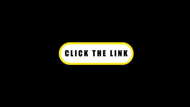 'Click The Link' promotional call-to-action motion graphic button.