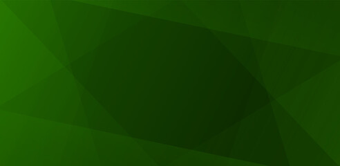 Obraz premium Abstract dark green geometric background with overlapping transparent gradient shapes
