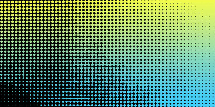Abstract Binary Code Background with Blue Digital Mosaic Dotted Grid Pattern and Geometric Halftone Vector Texture Wallpaper Design
