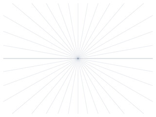 Naklejka premium Isolated thin lines sunburst element abstract circular ray burst on transparent background