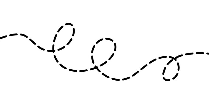 Clean, versatile dashed path line for maps, routes, diagrams, or UI design. Perfect for websites, apps, and presentations.