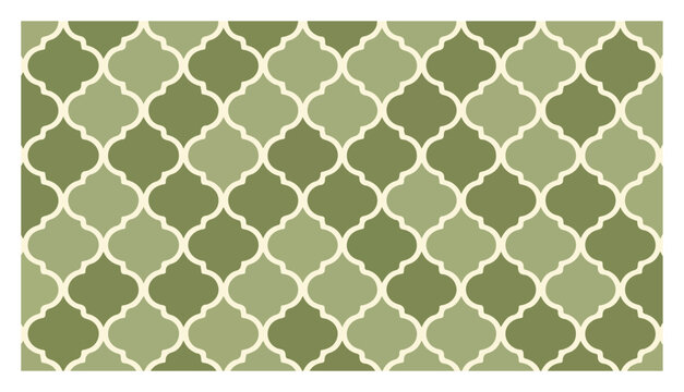 classic sage green moroccan trellis lattice pattern for background design