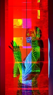 Vertical Glitch Transition 04