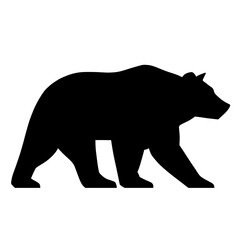 Fototapeta premium silhouette of bear vector illustration