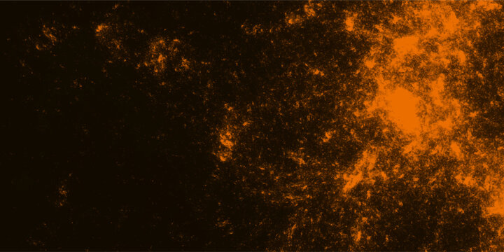 Striking orange abstract fractal background featuring explosive bright nebula cosmic dust textures great for modern creative sci-fi banner designs