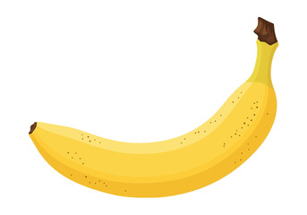 Yellow Banana Fruit with Brown Tips. © Afif
