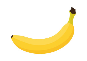 Yellow Banana Fruit with Brown Stem. © Afif