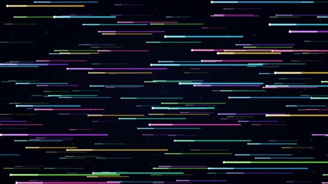 Abstract Speed Motion Colorful Glowing Lines Light Speed Travel