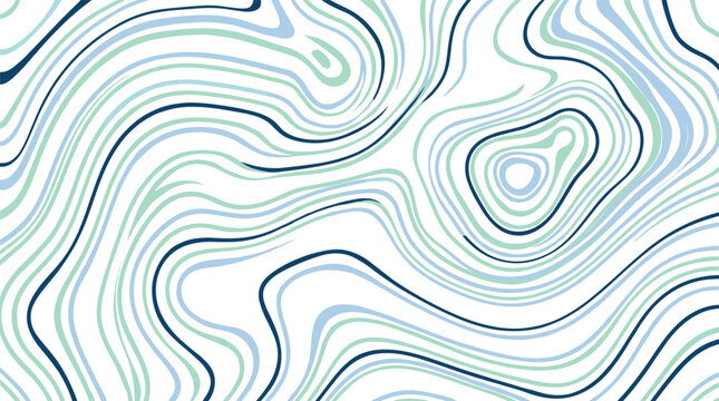 Abstract Topographic Map Contour Lines Vector Background with Seamless Marble Texture Pattern for Creative Graphic Web Design and Modern Wallpaper Backdrops