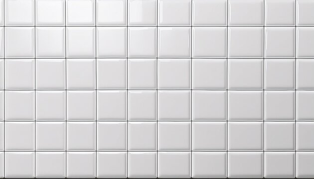 seamless smooth white modern glossy ceramic square tiles background texture transparent overlay kitchen or bathroom wall floor or countertop luxury porcelain interior repeat pattern 3d rendering