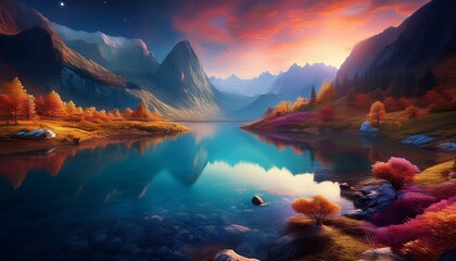 The Most Beautiful Lake On Earth Generative Ai