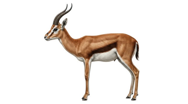 Illustration of a thomsons gazelle isolated on transparent background