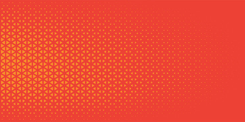 Obraz premium Orange Triangle Vector Abstract Geometric Technology Background.