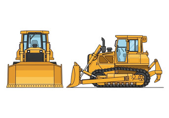 Bulldozer Heavy Machinery Construction Equipment. © Afif