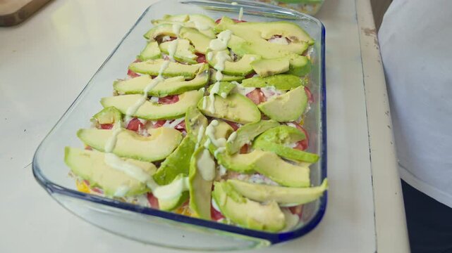 Peruvian causa rellena  preparation
