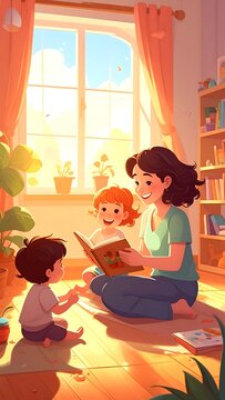 Reading Time at Home.