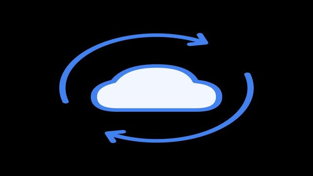 Abstract cloud loop animation seamless background