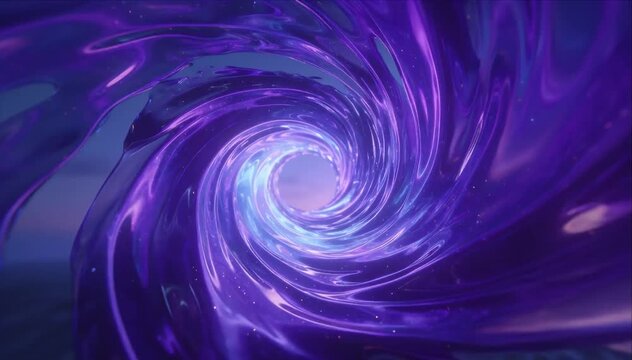 Purple tunnel swirl abstract vortex neon glow digital art sci fi fantasy background cosmic energy motion blur liquid texture vortex tunnel swirl abstract background liquid glass texture neon purple
