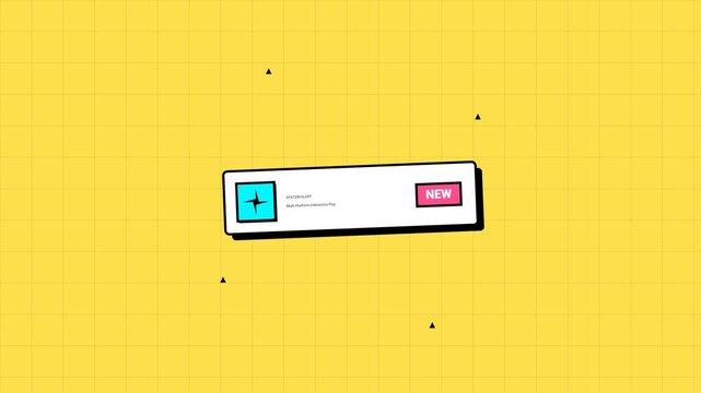 Animation of Abstract Geometry Multi-Platform Alert