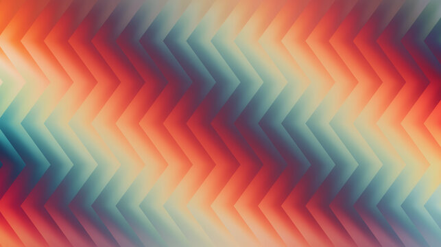 Zigzag pattern creating fractal glass rainbow design