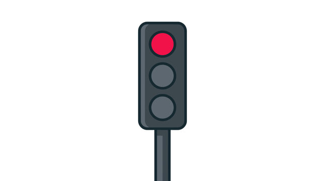 Red Traffic Light Signal