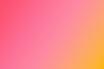 Vibrant abstract background featuring a smooth color gradient transitioning from bright hot pink to a warm soft sunny yellow shade © Maham