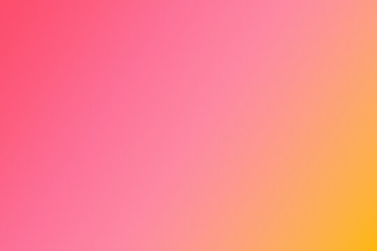 Vibrant abstract background featuring a smooth color gradient transitioning from bright hot pink to a warm soft sunny yellow shade