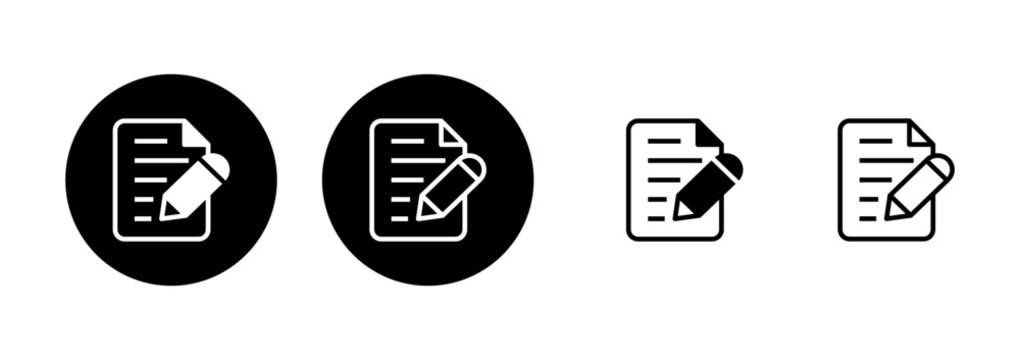 Note icon logo design. notepad sign and symbol