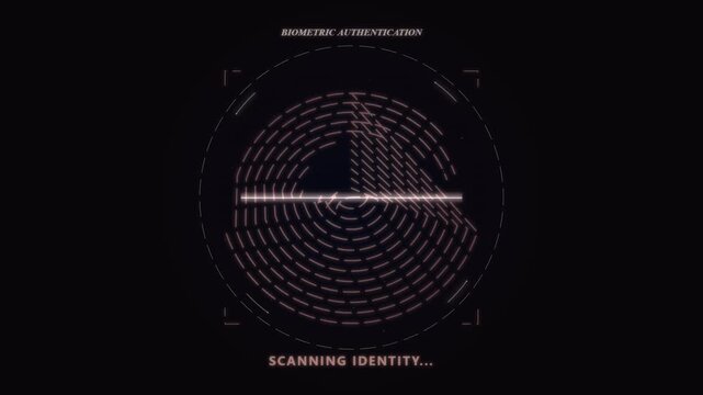 Digital eye biometric authentication scan interface for security system